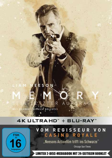 Memory - Sein letzter Auftrag (Ultra HD Blu-ray &amp; Blu-ray im Mediabook), 1 Ultra HD Blu-ray und 1 Blu-ray Disc