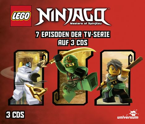 LEGO Ninjago Hörspielbox 5, 3 CDs