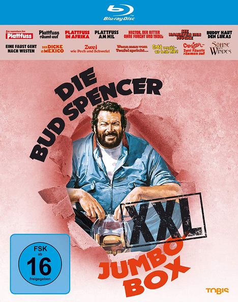 Die Bud Spencer Jumbo Box XXL (Blu-ray), 14 Blu-ray Discs