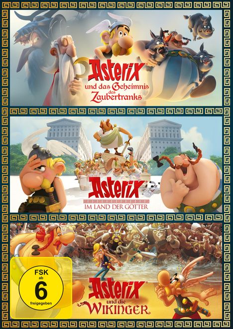 Asterix 3er-Box, 3 DVDs