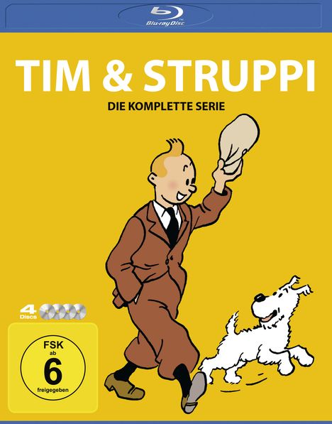 Tim und Struppi: Die TV-Serie (Blu-ray), 4 Blu-ray Discs