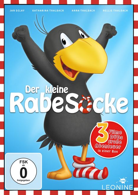 Der kleine Rabe Socke 1-3, 3 DVDs