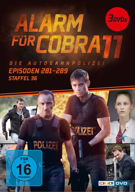Alarm für Cobra 11 Staffel 36, 3 DVDs