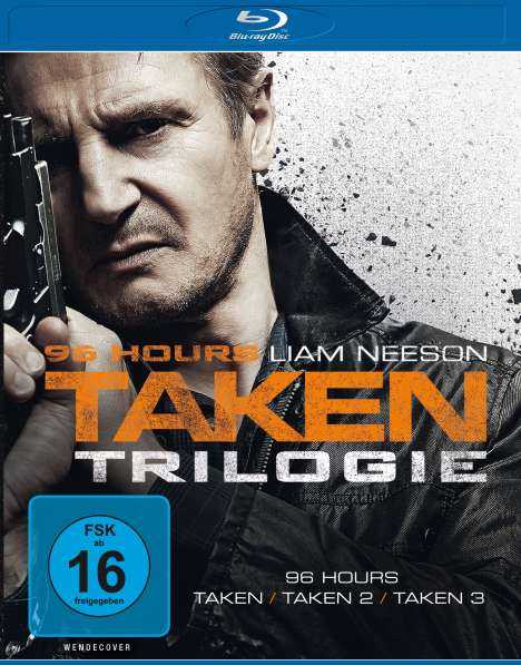 96 Hours: Taken 1-3 (Blu-ray), 3 Blu-ray Discs