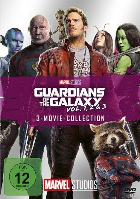 Guardians of the Galaxy 3-Movie-Collection, 3 DVDs