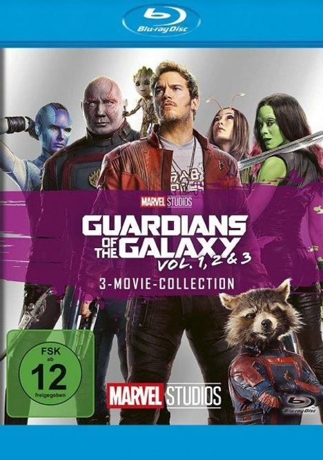 Guardians of the Galaxy 3-Movie-Collection (Blu-ray), 3 Blu-ray Discs