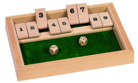 goki: Würfelspiel Shut the box, Spiele