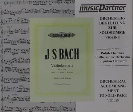 CD zu Übungszwecken - Johann Sebastian Bach: Violinkonzert BWV 1041, CD