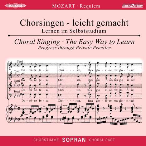 Chorsingen leicht gemacht:Mozart,Requiem (Sopran), CD