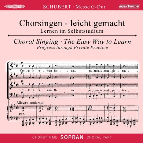 Chorsingen leicht gemacht - Franz Schubert: Messe G-Dur D.167 (Sopran), CD