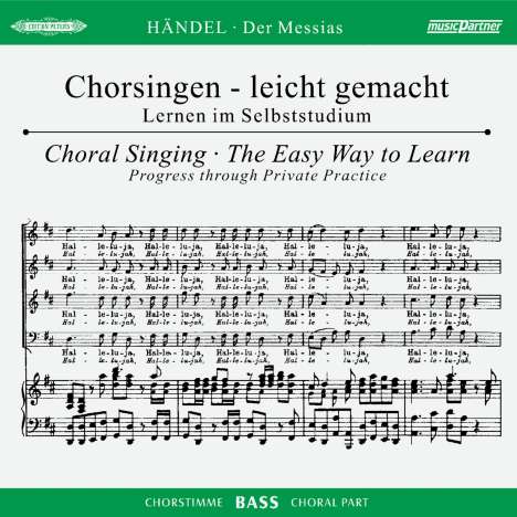 Chorsingen leicht gemacht - Georg Friedrich Händel: Der Messias (Bass), 2 CDs
