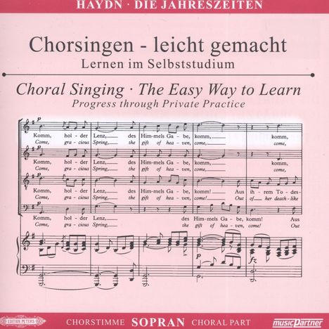 Chorsingen leicht gemacht - Joseph Haydn: Die Jahreszeiten (Sopran), 2 CDs