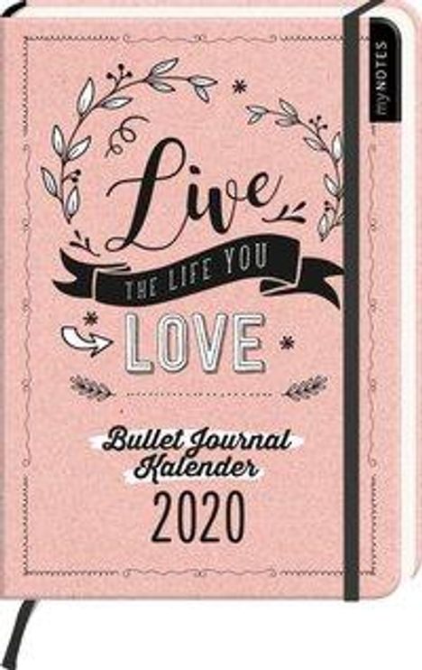myNOTES Live the life you love Bullet Journal Kalender 2020, Diverse