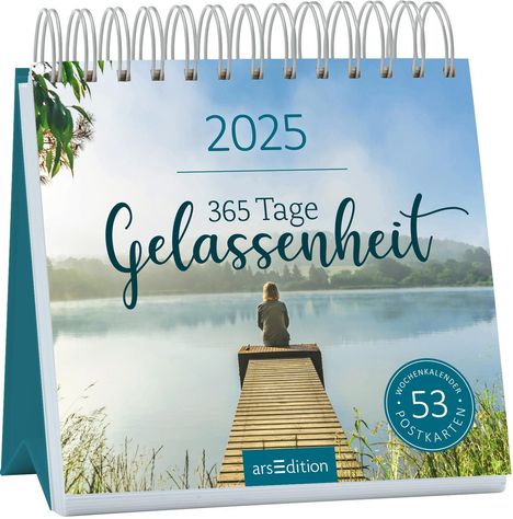 Postkartenkalender 365 Tage Gelassenheit 2025, Kalender