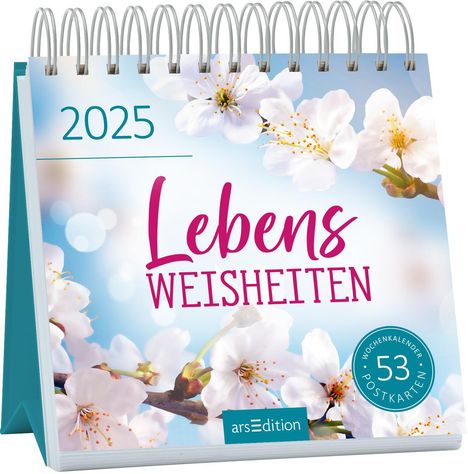 Postkartenkalender Lebensweisheiten 2025, Kalender