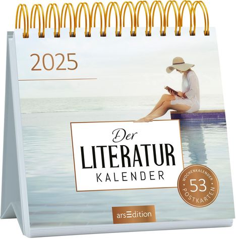 Postkartenkalender Der Literaturkalender 2025, Kalender