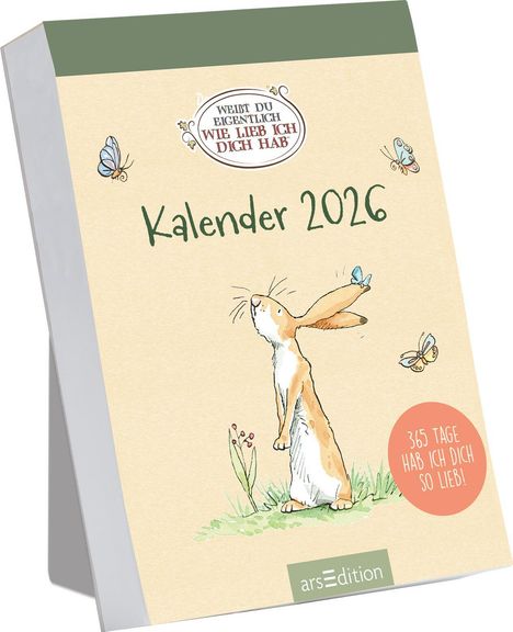 Abreißkalender Weißt du eigentlich, wie lieb ich dich hab? 2026, Kalender