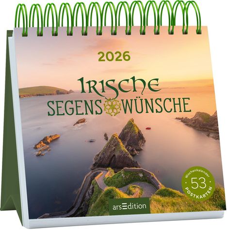 Postkartenkalender Irische Segenswünsche 2026, Kalender