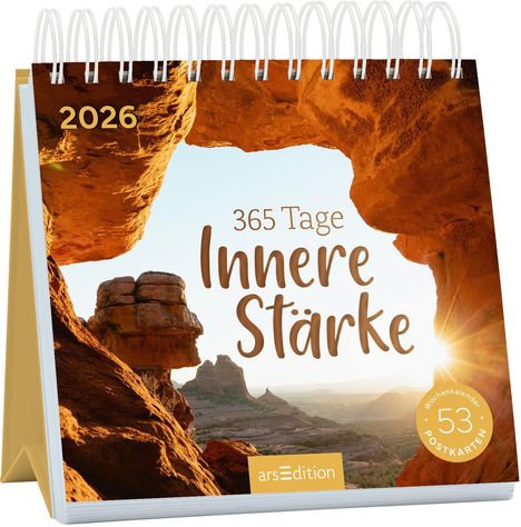 Postkartenkalender 365 Tage Innere Stärke 2026, Kalender