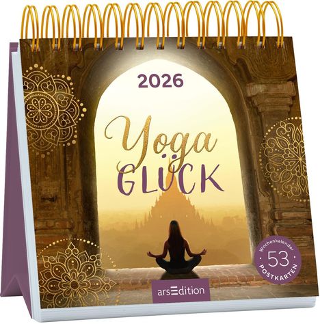 Postkartenkalender Yogaglück 2026, Kalender