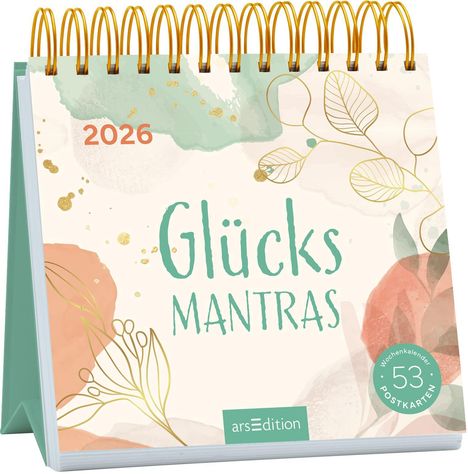 Postkartenkalender Glücksmantras 2026, Kalender