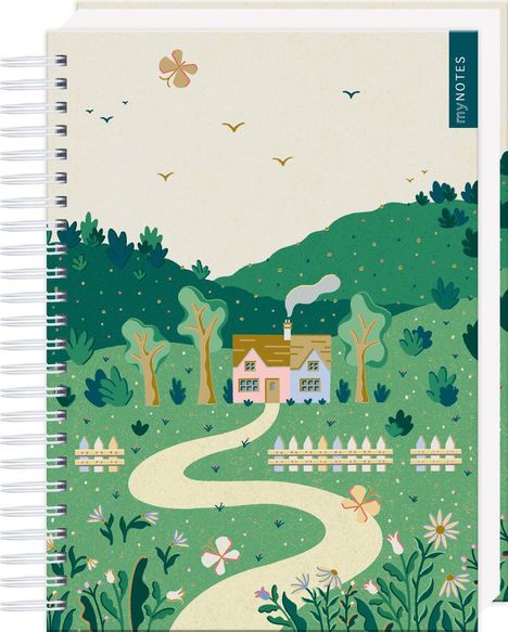 myNOTES Papeterie: Ringbuch Cottage Style: Mein Cottage-Garten, Diverse