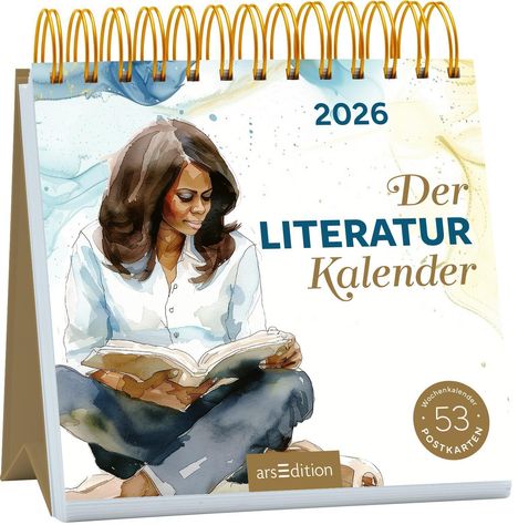 Postkartenkalender Der Literaturkalender 2026, Kalender