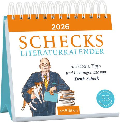 Denis Scheck: Postkartenkalender Schecks Literaturkalender 2026, Kalender