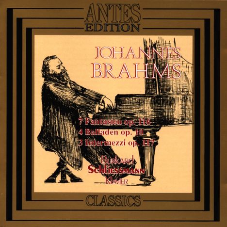 Johannes Brahms (1833-1897): Klavierstücke opp.116 &amp; 117, CD