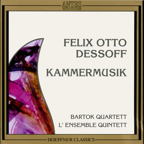 Felix Otto Dessoff (1835-1892): Streichquintett op.10, CD