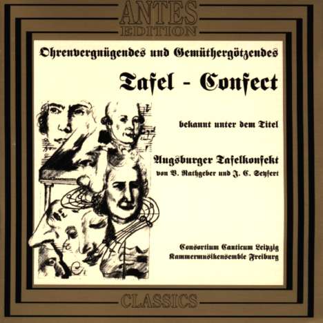 Johann Valentin Rathgeber (1682-1750): Augsburger Tafelkonfekt, CD