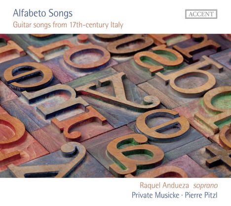 Raquel Andueza - Alfabeto Songs (Guitar Songs from 17th-century Italy), CD