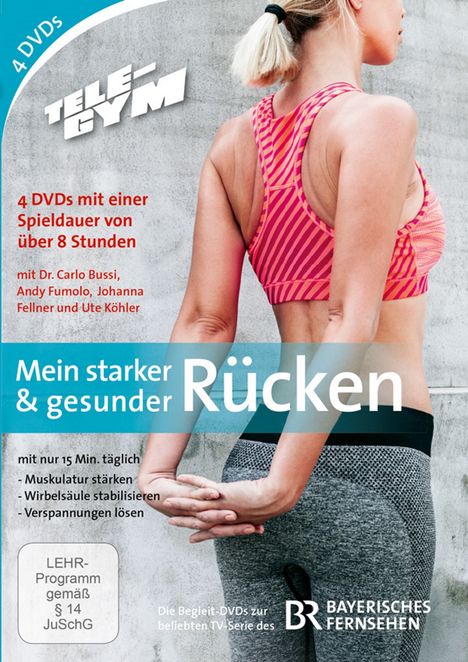 Tele-Gym - Mein starker & gesunder Rücken, 4 DVDs