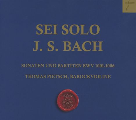 Johann Sebastian Bach (1685-1750): Sonaten &amp; Partiten für Violine BWV 1001-1006, CD