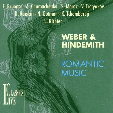 Carl Maria von Weber (1786-1826): Klarinettenquintett op.34, CD