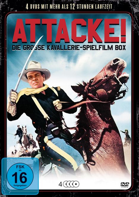 Attacke! - Die grosse Kavallerie-Spielfilm Box (8 Filme auf 4 DVDs), 4 DVDs