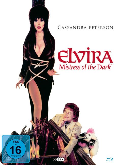 Elvira - Herrscherin der Dunkelheit (Blu-ray &amp; DVD in Metallbox), 2 Blu-ray Discs und 1 DVD