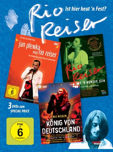 Rio Reiser - Ist hier heut'n Fest? (3 Filme), 3 DVDs