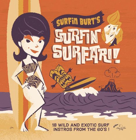 Surfin Burt's Surfin Surfari! (Limited Edition) (Orange Vinyl), LP