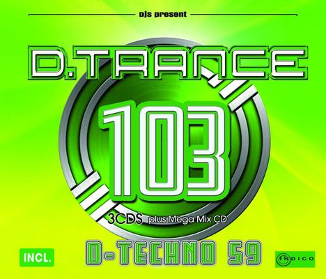 D.Trance 103 (incl. D-Techno 59), 4 CDs