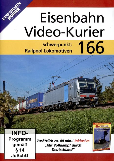 Eisenbahn Video-Kurier 166 - Schwerpunkt: Railpool-Lokomotiven, DVD