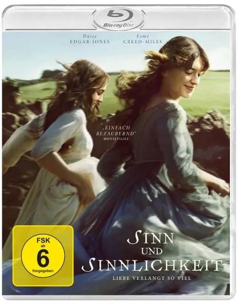 FSK 6, “Sinn und Sinnlichkeit”, „Einfach bezaubernd“ – Moviepilot. Zwei Frauen in Kleidern auf einer Wiese.