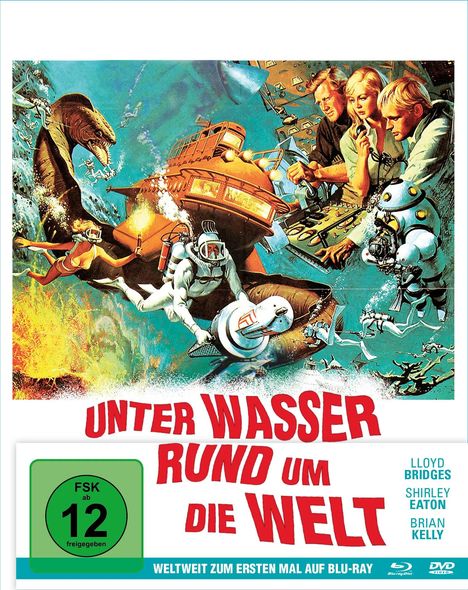 Unter Wasser rund um die Welt (Blu-ray & DVD im Mediabook), 1 Blu-ray Disc und 1 DVD