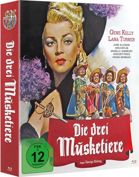 Die drei Musketiere (1948) (Blu-ray & DVD im Digipack), 1 Blu-ray Disc und 1 DVD