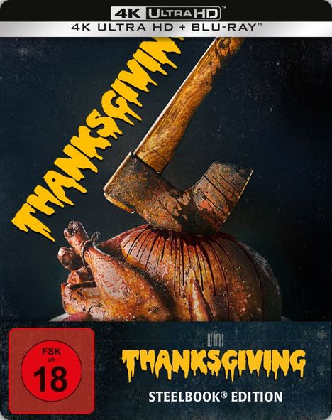 Thanksgiving (Ultra HD Blu-ray &amp; Blu-ray im Steelbook), 1 Ultra HD Blu-ray und 1 Blu-ray Disc