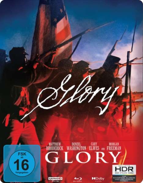 Glory (1989) (Ultra HD Blu-ray &amp; Blu-ray im Steelbook), 1 Ultra HD Blu-ray und 1 Blu-ray Disc