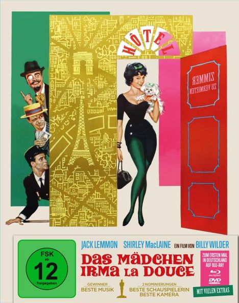 Das Mädchen Irma La Douce (Blu-ray &amp; DVD im Mediabook), 1 Blu-ray Disc und 1 DVD