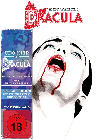 Andy Warhol's Dracula (Ultra HD Blu-ray &amp; Blu-ray im Mediabook), 1 Ultra HD Blu-ray und 2 Blu-ray Discs