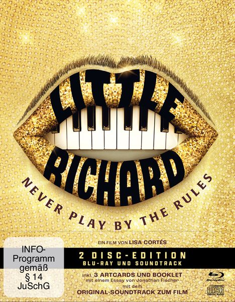 Little Richard - Never play by the rules (Blu-ray im Digipack), 1 Blu-ray Disc und 1 CD