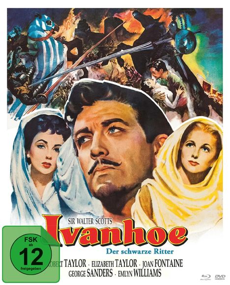 Ivanhoe - Der schwarze Ritter (Blu-ray & DVD im Digipack), 1 Blu-ray Disc und 1 DVD